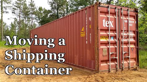 40 foot shipping container moved by skid steer|shipping container moving problems.